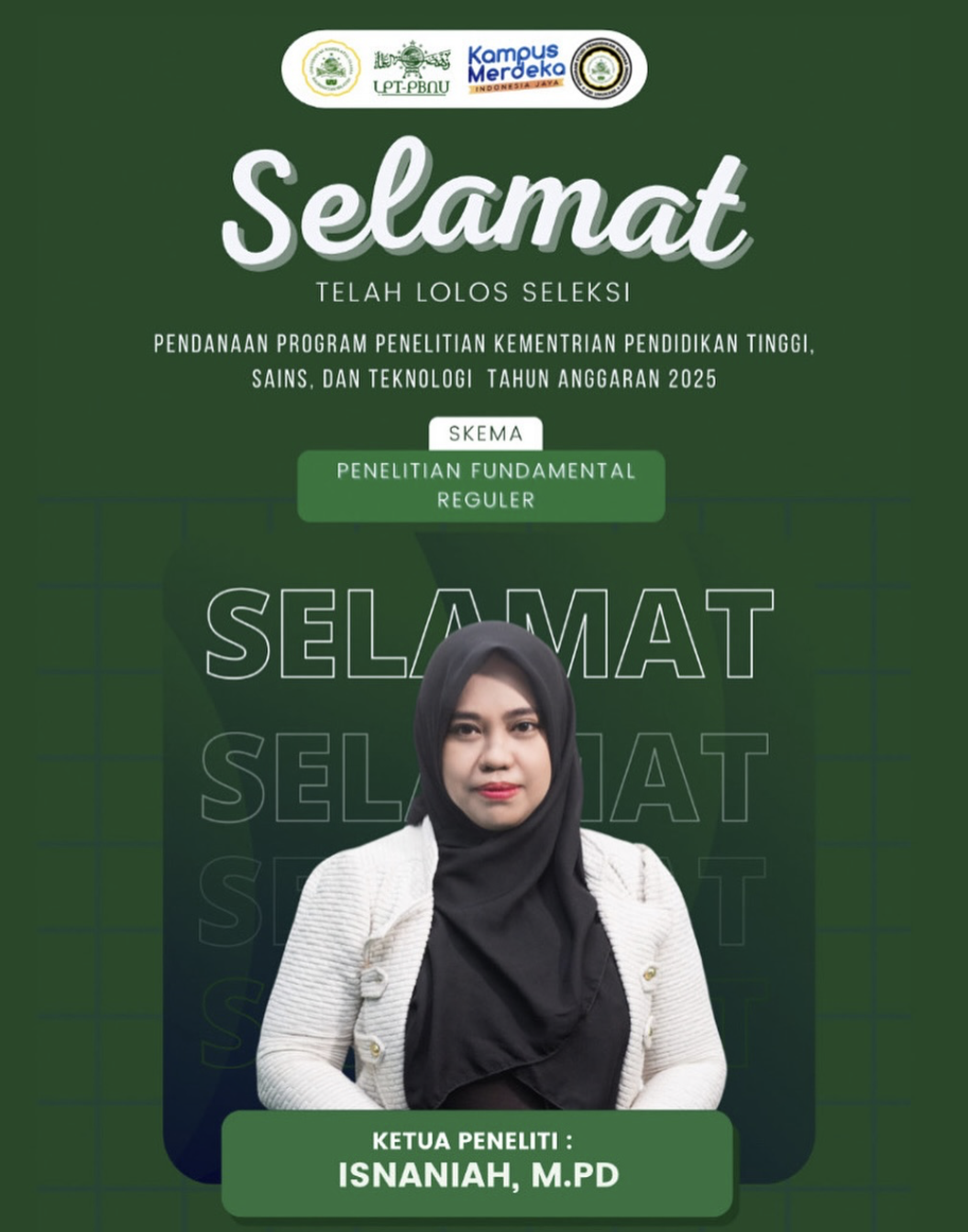 Dosen PBI Unukase lolos hibah pendanaan penelitian fundamental reguler 